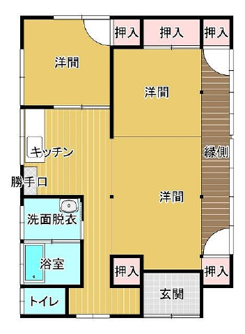 花山手・大坪・江南 構造:木造